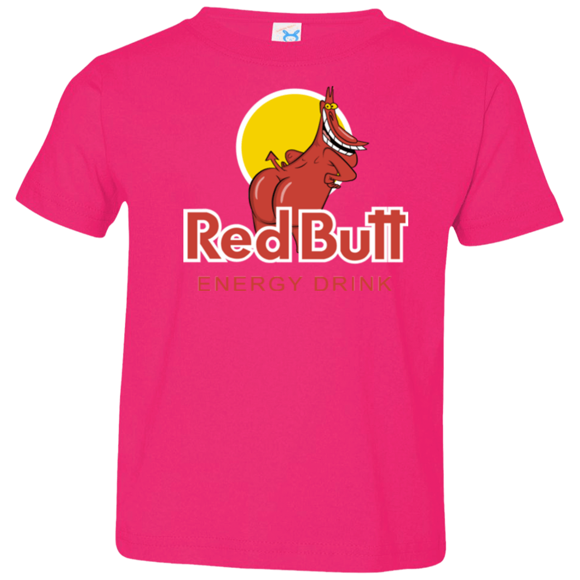 T-Shirts Hot Pink / 2T Red butt Toddler Premium T-Shirt