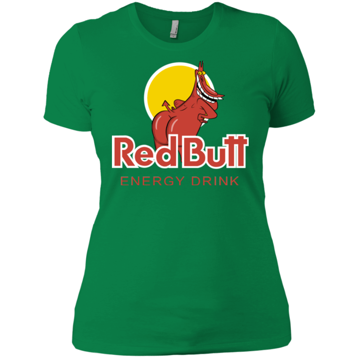 T-Shirts Kelly Green / X-Small Red butt Women's Premium T-Shirt