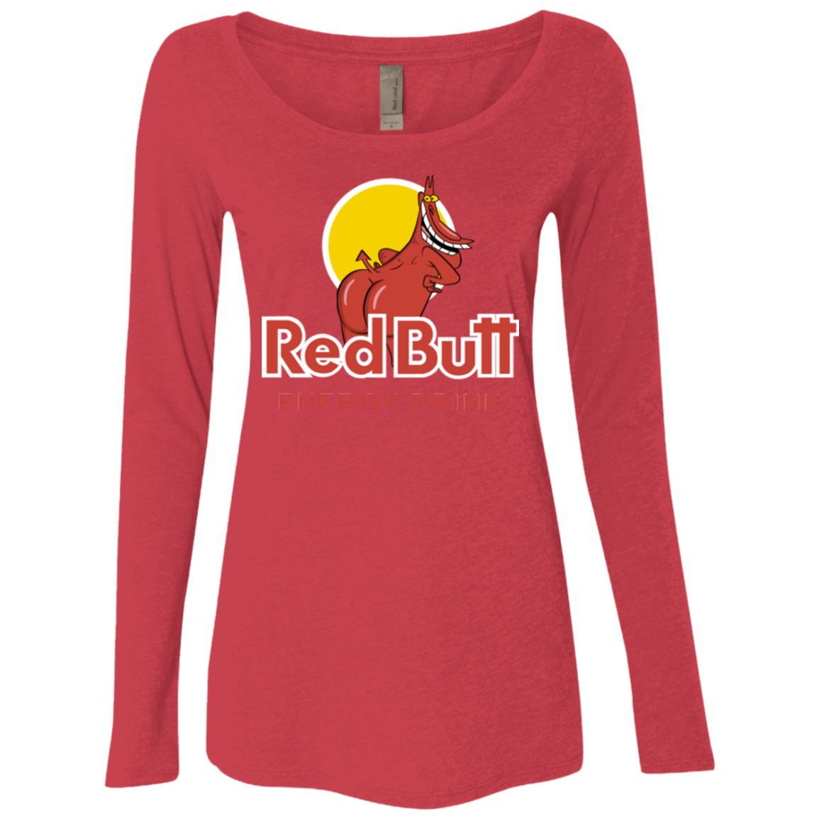 T-Shirts Vintage Red / Small Red butt Women's Triblend Long Sleeve Shirt