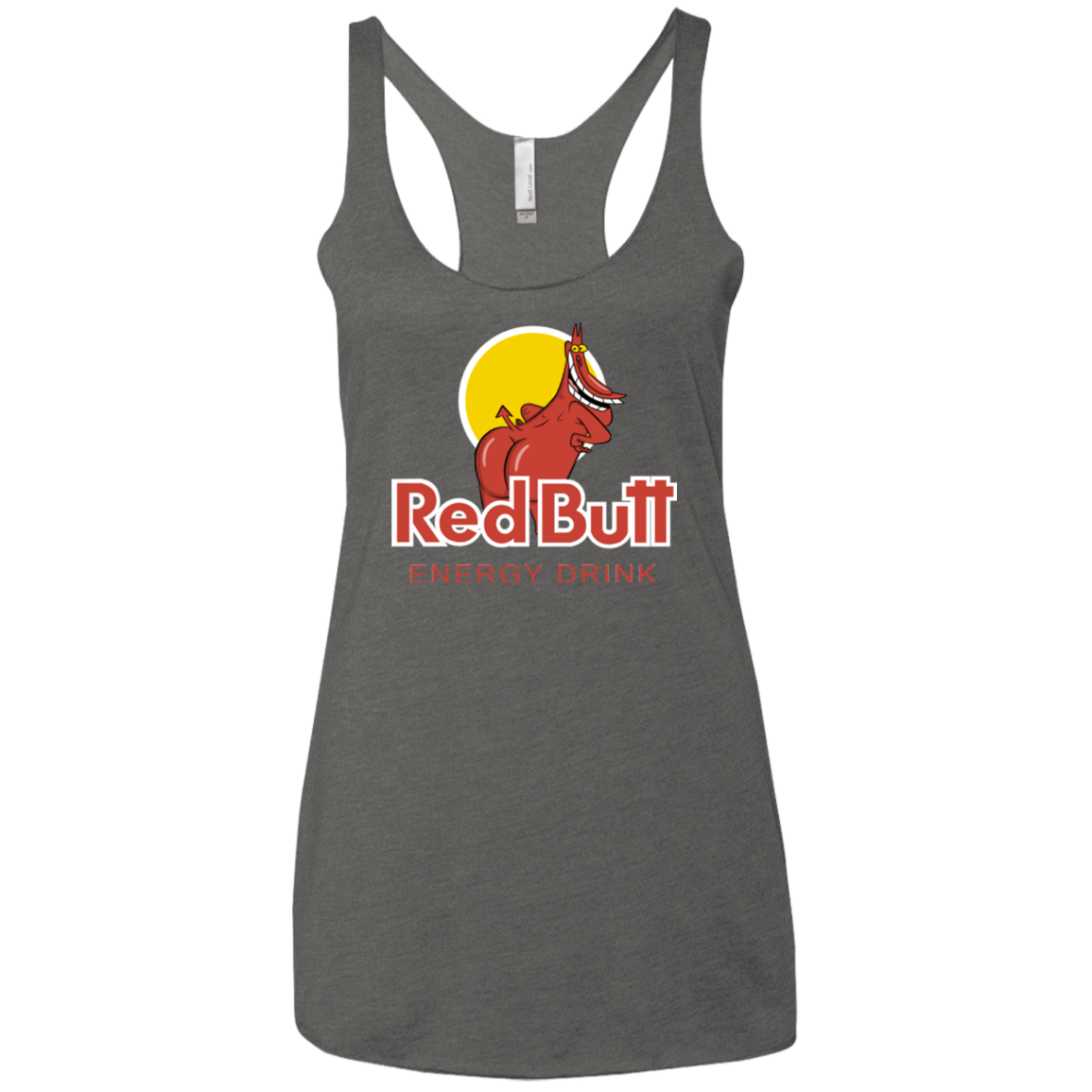 T-Shirts Premium Heather / X-Small Red butt Women's Triblend Racerback Tank