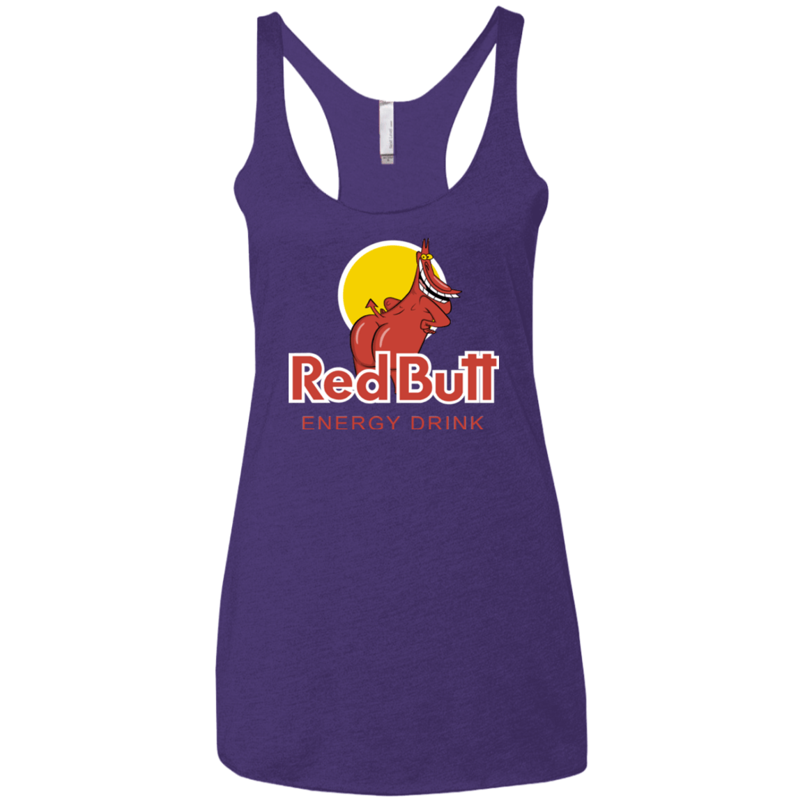 T-Shirts Purple / X-Small Red butt Women's Triblend Racerback Tank