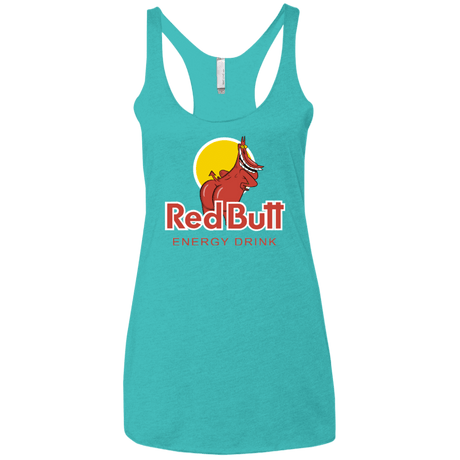 T-Shirts Tahiti Blue / X-Small Red butt Women's Triblend Racerback Tank