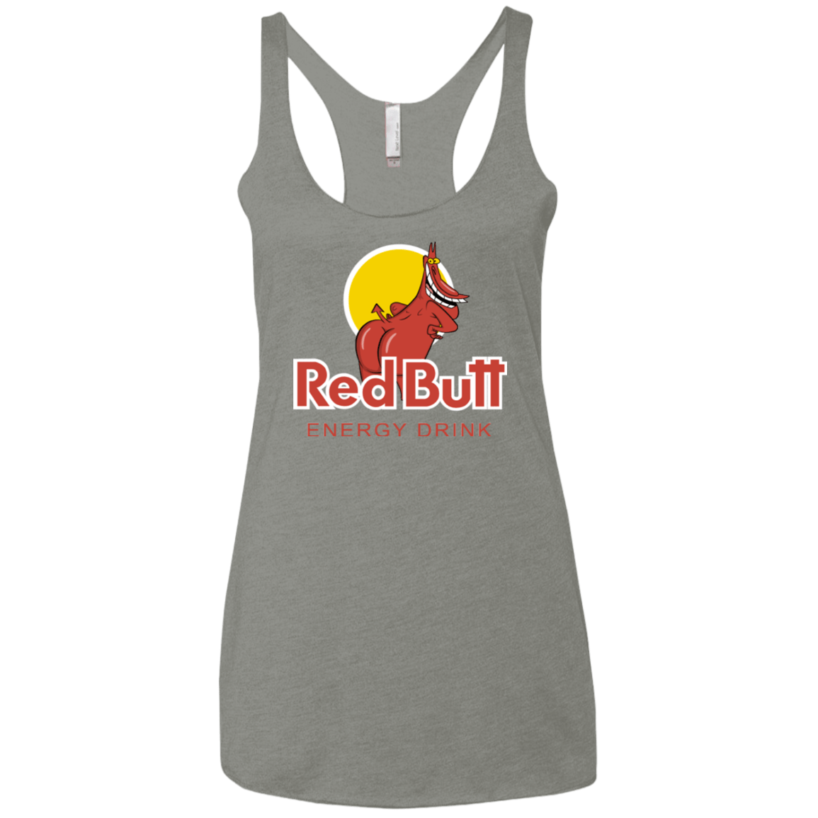 T-Shirts Venetian Grey / X-Small Red butt Women's Triblend Racerback Tank