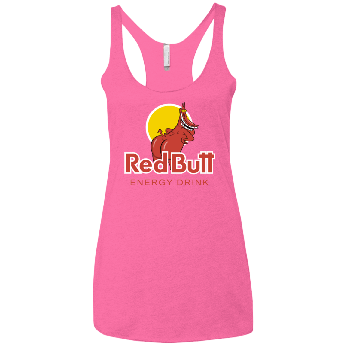 T-Shirts Vintage Pink / X-Small Red butt Women's Triblend Racerback Tank