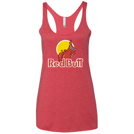 T-Shirts Vintage Red / X-Small Red butt Women's Triblend Racerback Tank