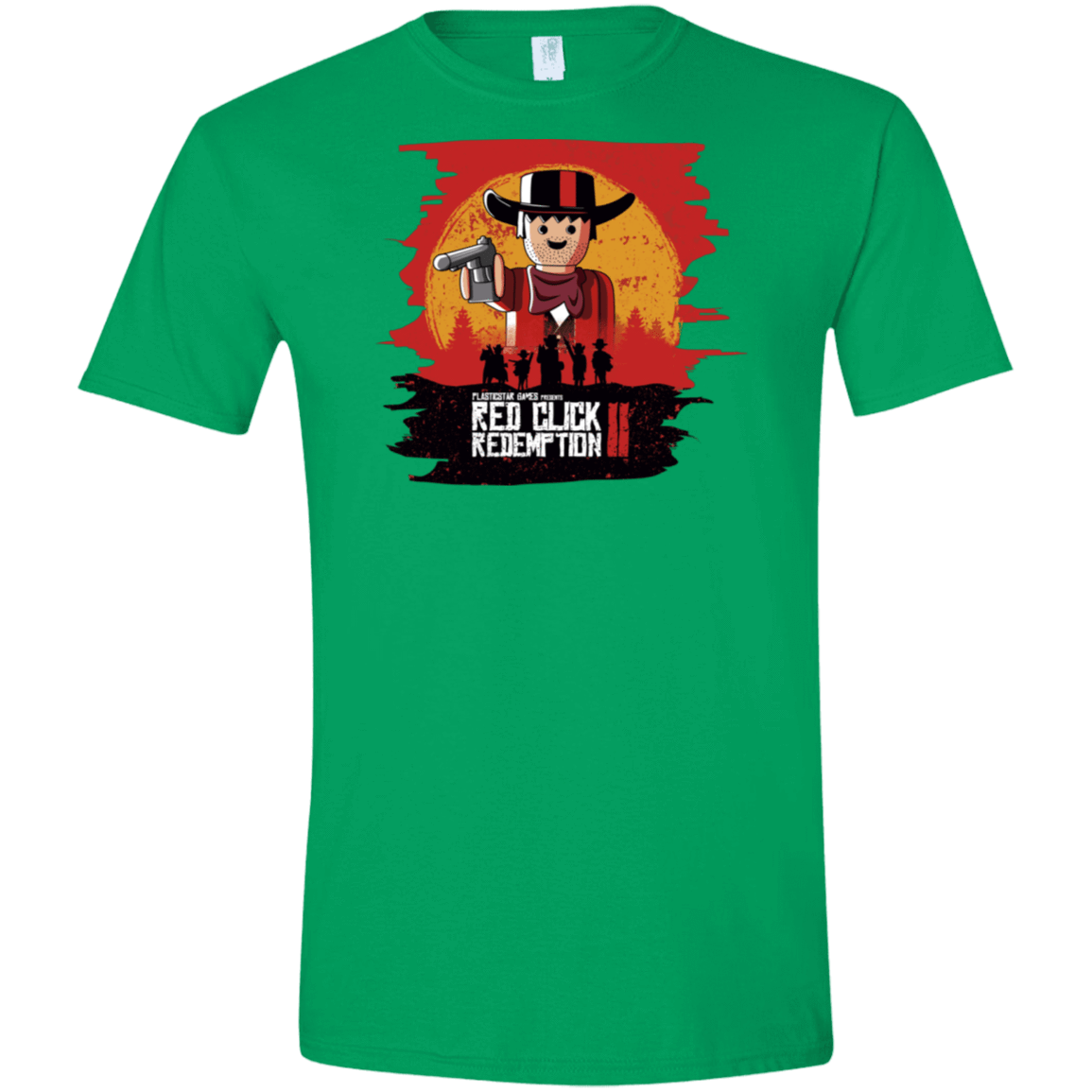 T-Shirts Irish Green / S Red Click Redemption Men's Semi-Fitted Softstyle