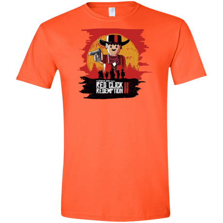 T-Shirts Orange / S Red Click Redemption Men's Semi-Fitted Softstyle