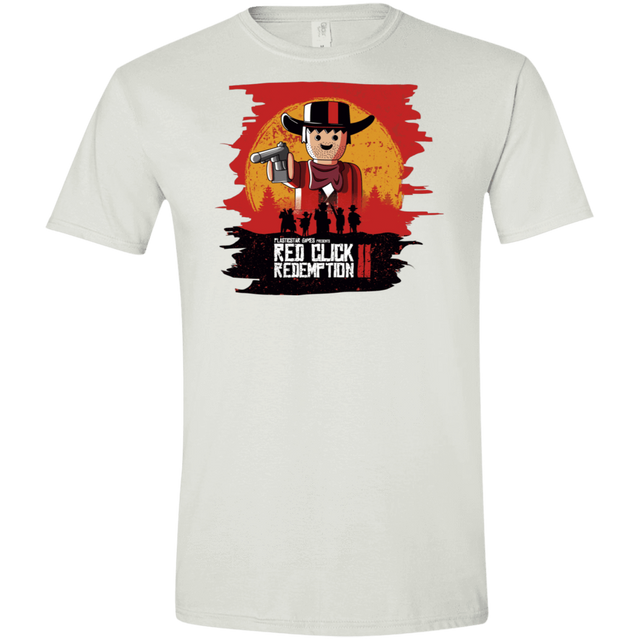 T-Shirts White / X-Small Red Click Redemption Men's Semi-Fitted Softstyle