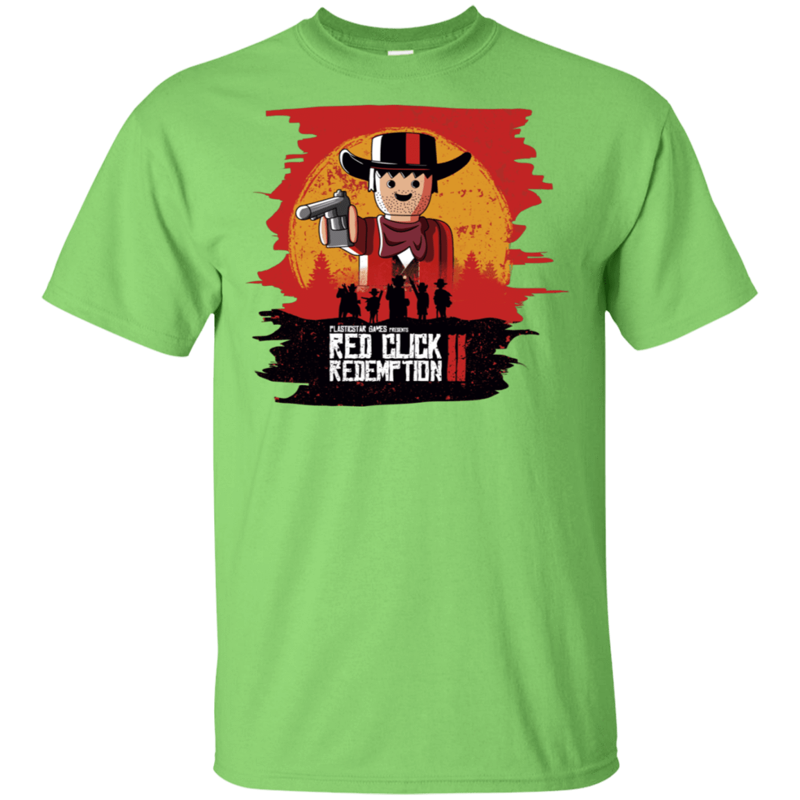 T-Shirts Lime / S Red Click Redemption T-Shirt