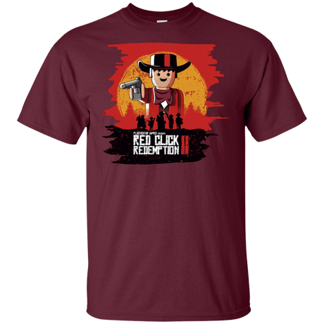 T-Shirts Maroon / S Red Click Redemption T-Shirt