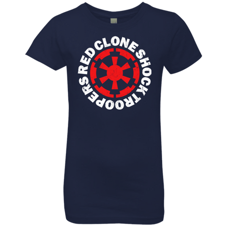 T-Shirts Midnight Navy / YXS Red Clone Girls Premium T-Shirt