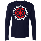 T-Shirts Midnight Navy / Small Red Clone Men's Premium Long Sleeve