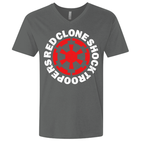 T-Shirts Heavy Metal / X-Small Red Clone Men's Premium V-Neck