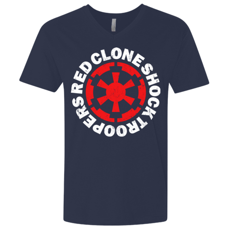 T-Shirts Midnight Navy / X-Small Red Clone Men's Premium V-Neck