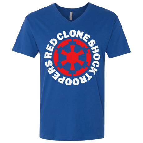 T-Shirts Royal / X-Small Red Clone Men's Premium V-Neck