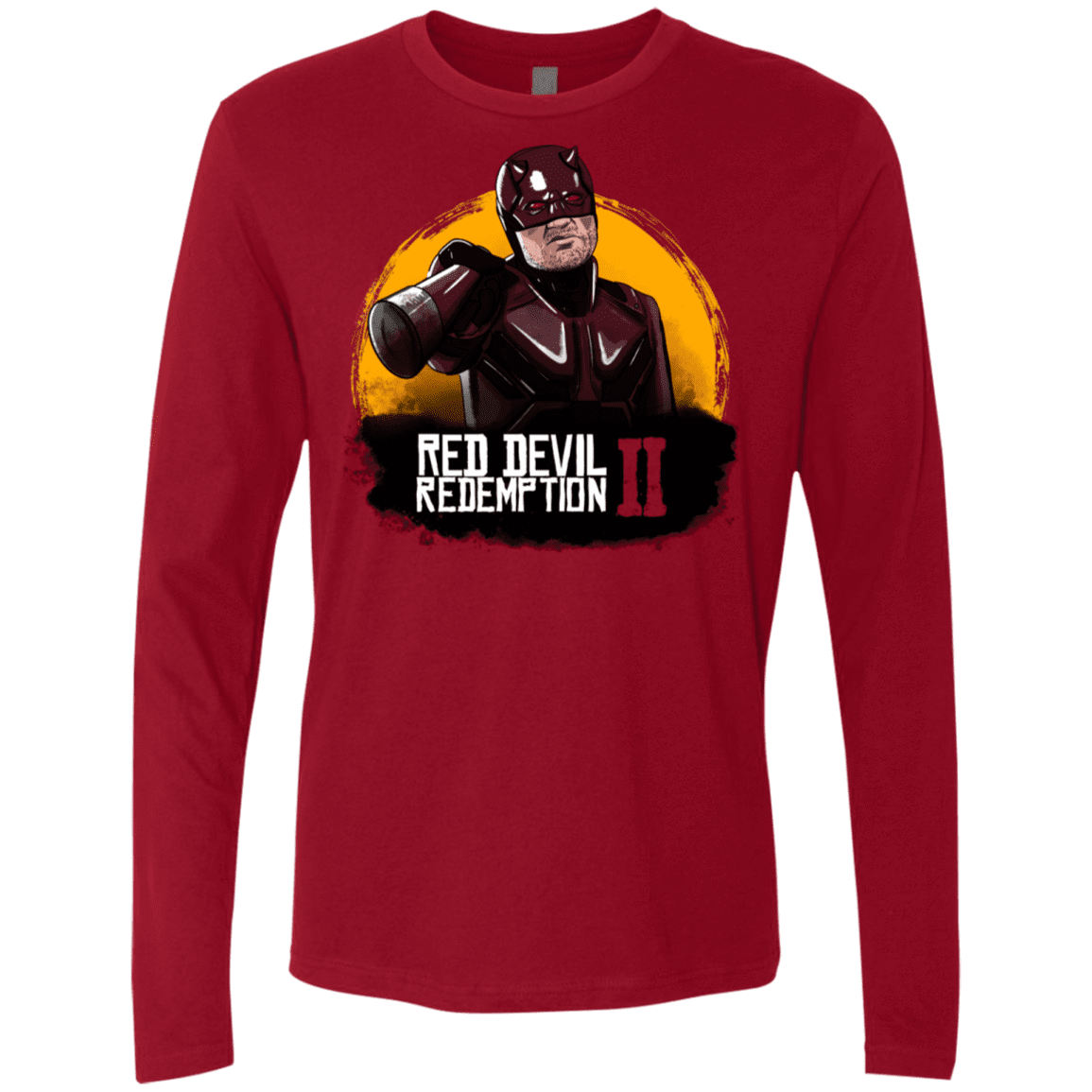 T-Shirts Cardinal / S Red Devil Redemptions Men's Premium Long Sleeve