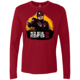 T-Shirts Cardinal / S Red Devil Redemptions Men's Premium Long Sleeve