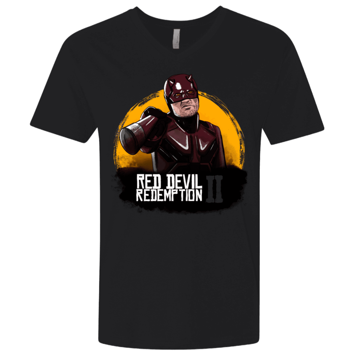 T-Shirts Black / X-Small Red Devil Redemptions Men's Premium V-Neck