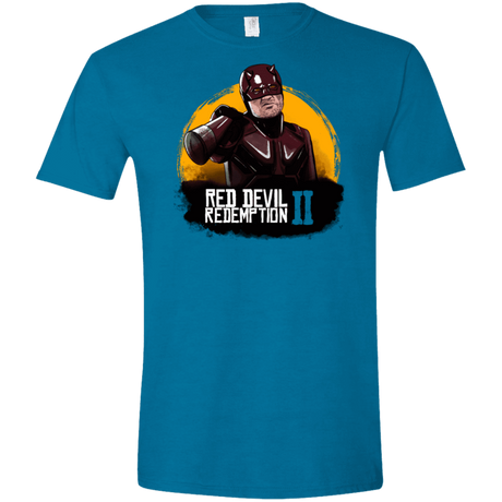 T-Shirts Antique Sapphire / S Red Devil Redemptions Men's Semi-Fitted Softstyle