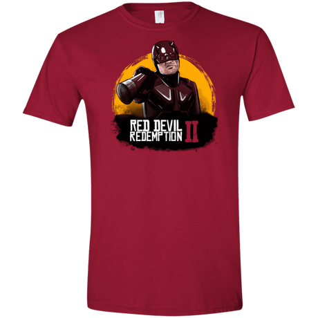 T-Shirts Cardinal Red / S Red Devil Redemptions Men's Semi-Fitted Softstyle