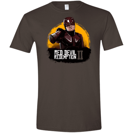 T-Shirts Dark Chocolate / S Red Devil Redemptions Men's Semi-Fitted Softstyle
