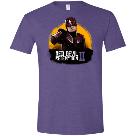 T-Shirts Heather Purple / S Red Devil Redemptions Men's Semi-Fitted Softstyle