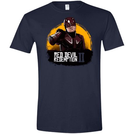 T-Shirts Navy / X-Small Red Devil Redemptions Men's Semi-Fitted Softstyle