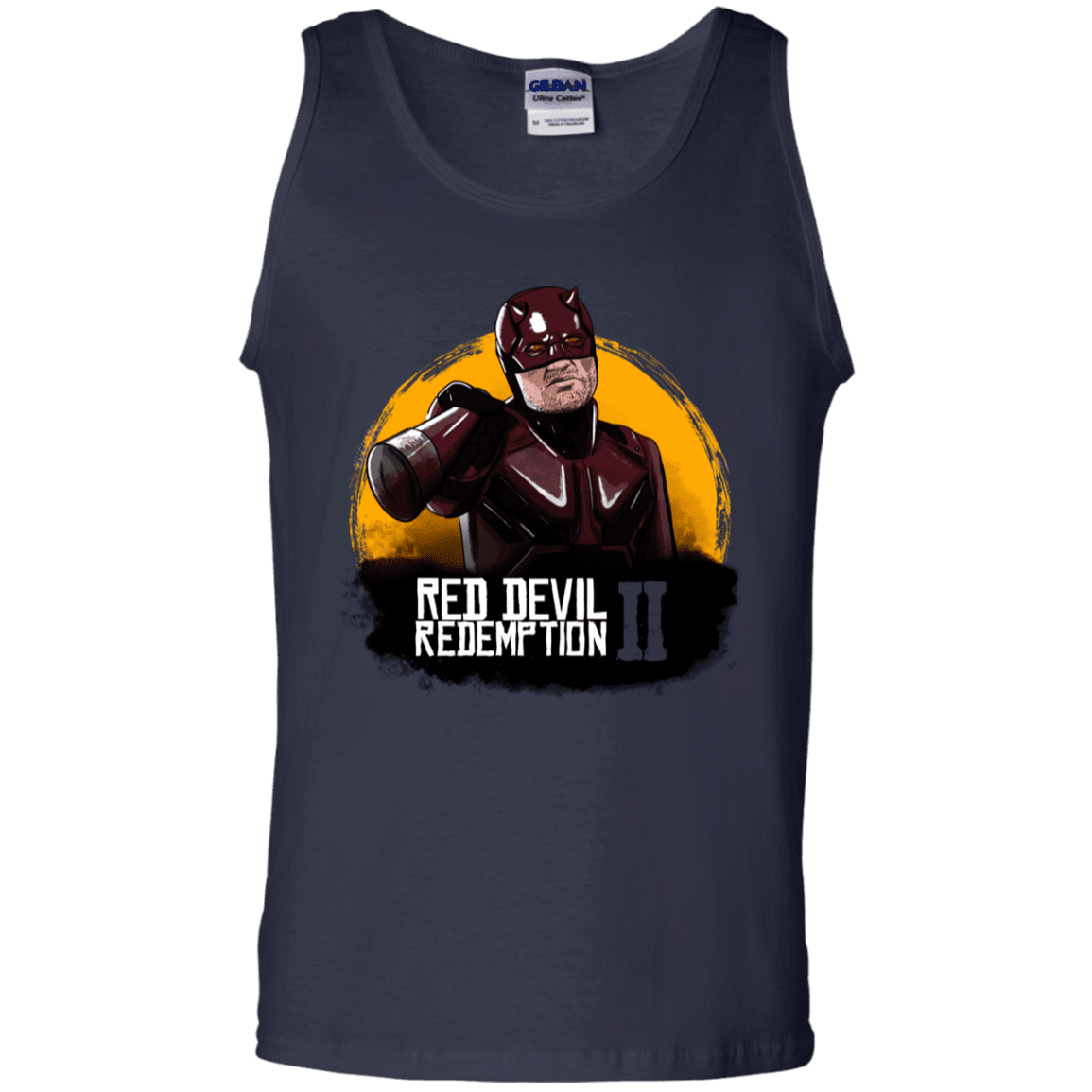 T-Shirts Navy / S Red Devil Redemptions Men's Tank Top