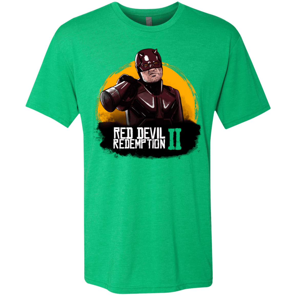 T-Shirts Envy / S Red Devil Redemptions Men's Triblend T-Shirt