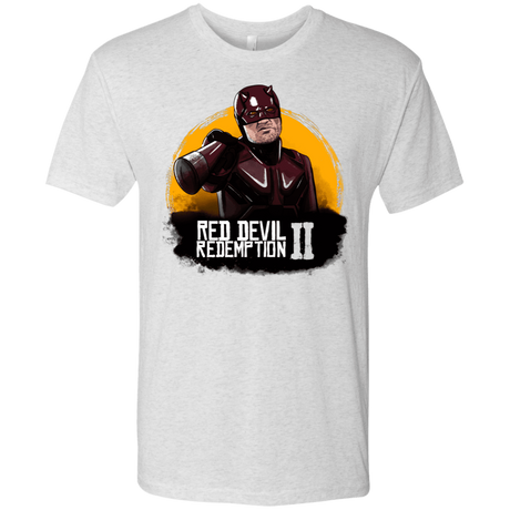 T-Shirts Heather White / S Red Devil Redemptions Men's Triblend T-Shirt