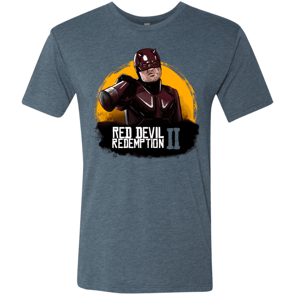 T-Shirts Indigo / S Red Devil Redemptions Men's Triblend T-Shirt