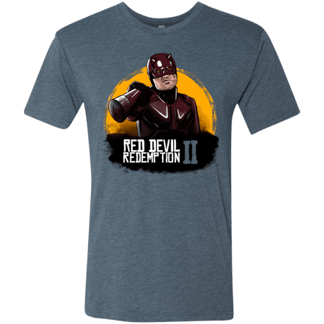 T-Shirts Indigo / S Red Devil Redemptions Men's Triblend T-Shirt