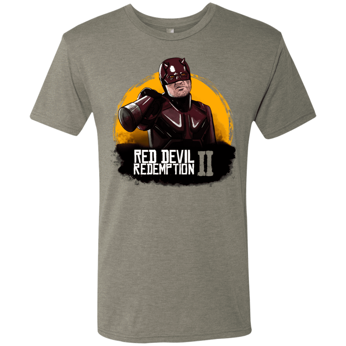 T-Shirts Venetian Grey / S Red Devil Redemptions Men's Triblend T-Shirt