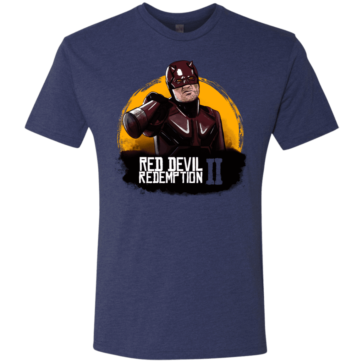 T-Shirts Vintage Navy / S Red Devil Redemptions Men's Triblend T-Shirt