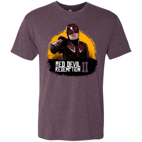T-Shirts Vintage Purple / S Red Devil Redemptions Men's Triblend T-Shirt