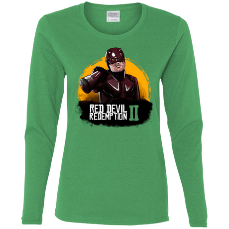 T-Shirts Irish Green / S Red Devil Redemptions Women's Long Sleeve T-Shirt