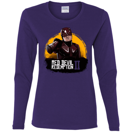 T-Shirts Purple / S Red Devil Redemptions Women's Long Sleeve T-Shirt