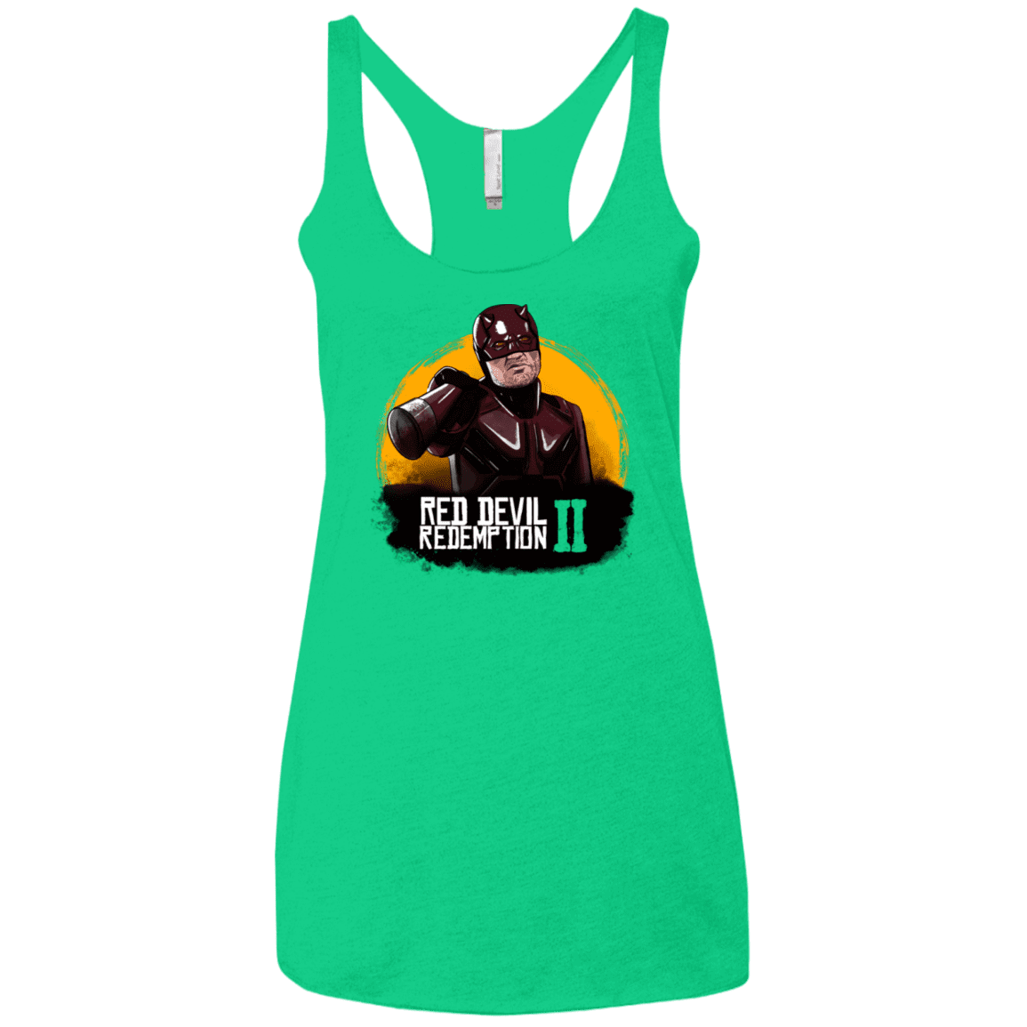 T-Shirts Envy / X-Small Red Devil Redemptions Women's Triblend Racerback Tank