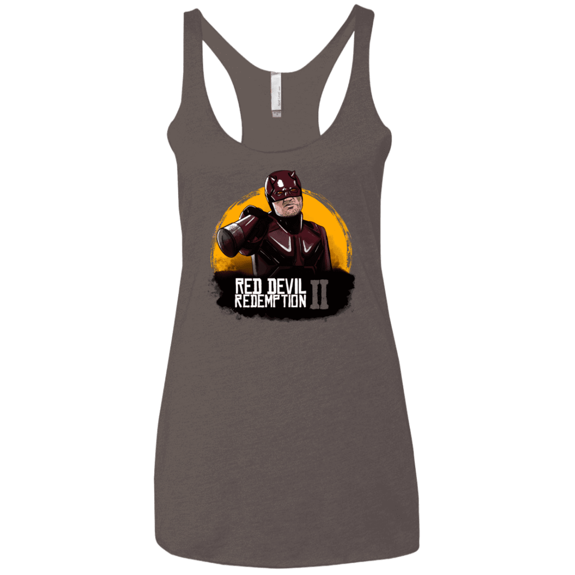 T-Shirts Macchiato / X-Small Red Devil Redemptions Women's Triblend Racerback Tank