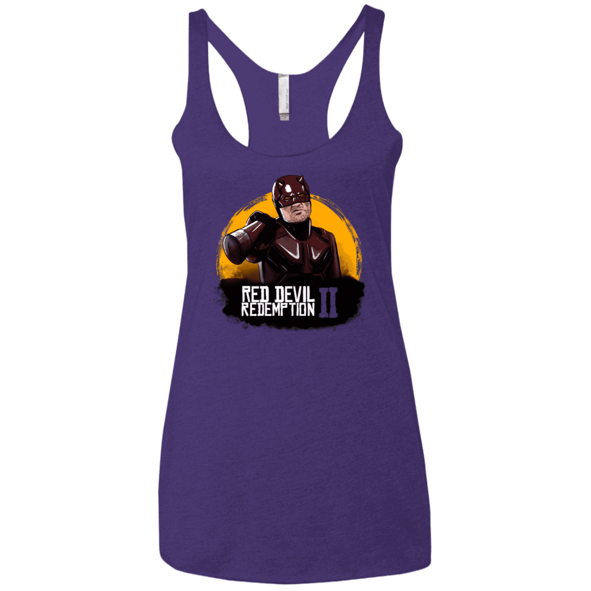 T-Shirts Purple Rush / X-Small Red Devil Redemptions Women's Triblend Racerback Tank
