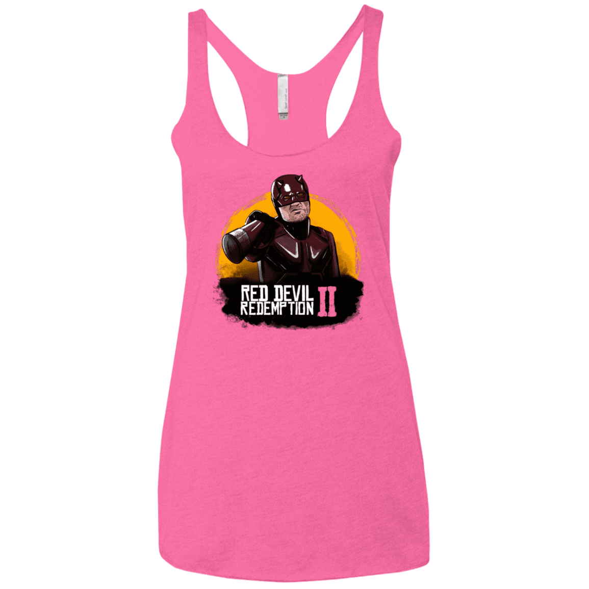 T-Shirts Vintage Pink / X-Small Red Devil Redemptions Women's Triblend Racerback Tank