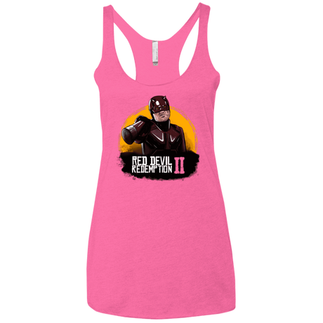 T-Shirts Vintage Pink / X-Small Red Devil Redemptions Women's Triblend Racerback Tank
