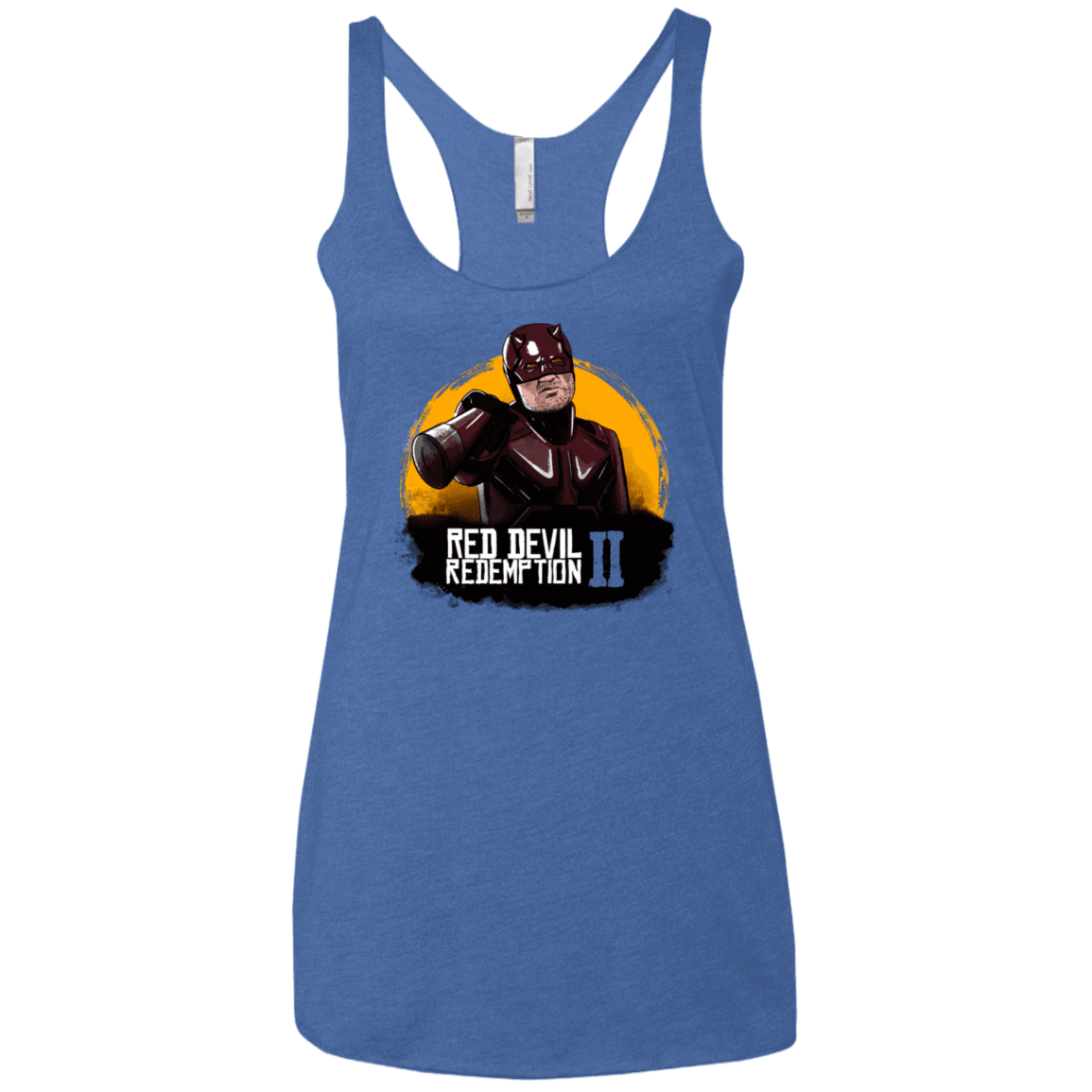 T-Shirts Vintage Royal / X-Small Red Devil Redemptions Women's Triblend Racerback Tank