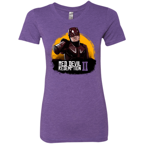 T-Shirts Purple Rush / S Red Devil Redemptions Women's Triblend T-Shirt