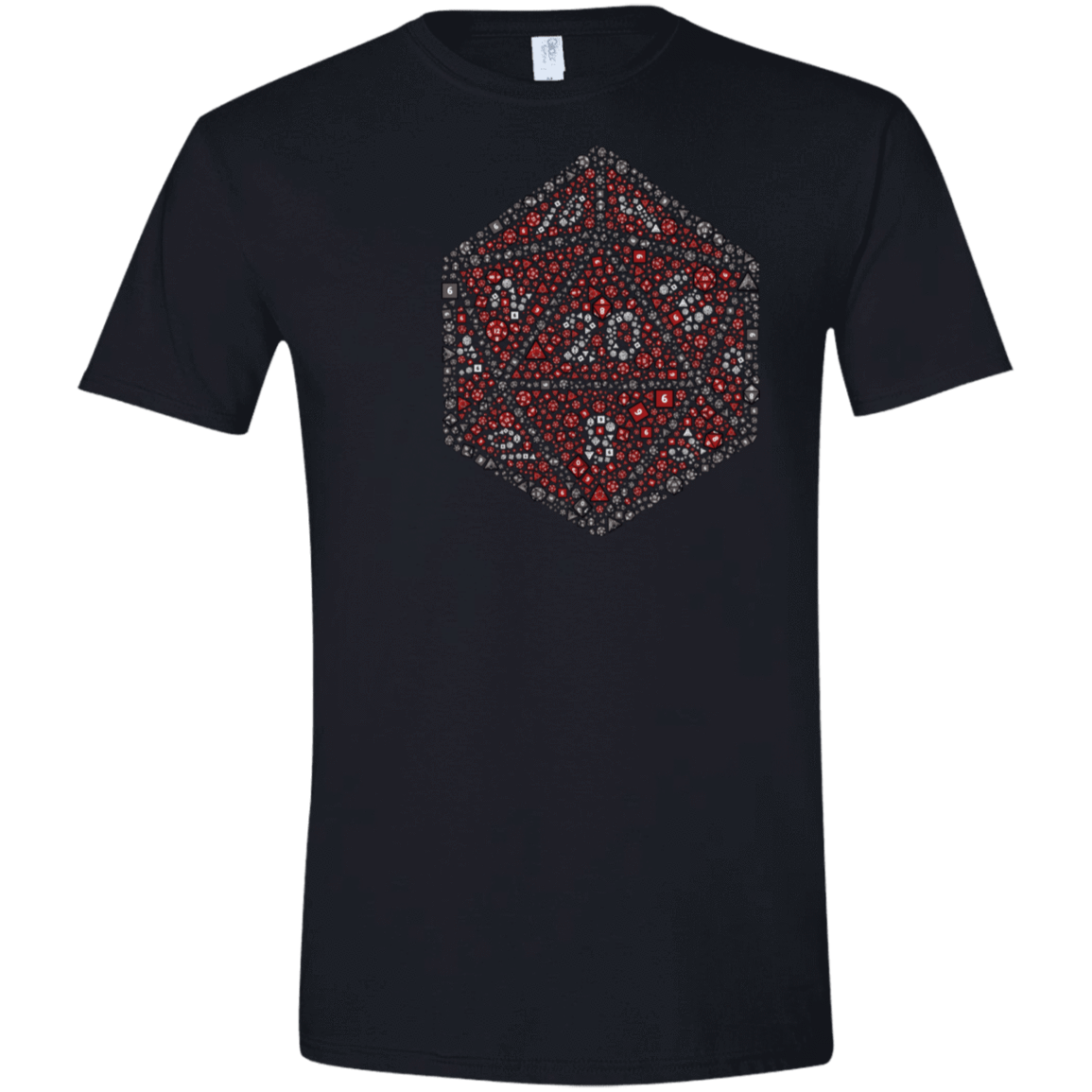 T-Shirts Black / X-Small Red Dice Men's Semi-Fitted Softstyle