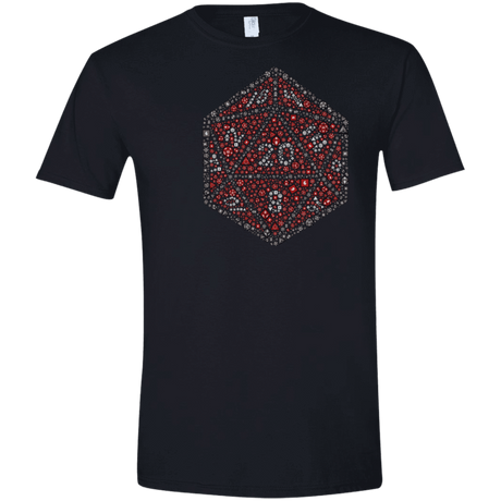 T-Shirts Black / X-Small Red Dice Men's Semi-Fitted Softstyle