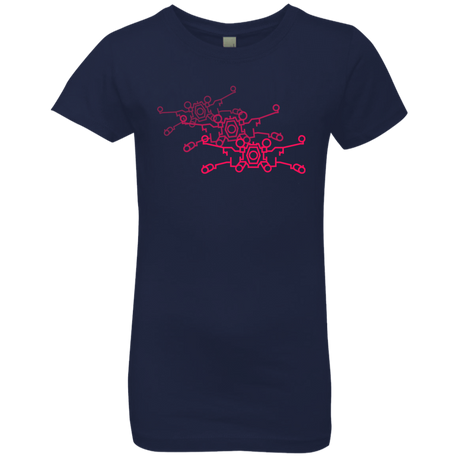 T-Shirts Midnight Navy / YXS Red Five Girls Premium T-Shirt