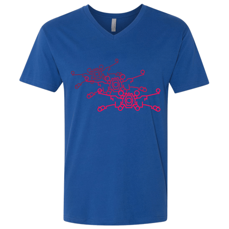 T-Shirts Royal / X-Small Red Five Men's Premium V-Neck