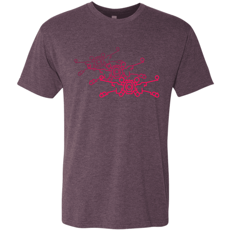 T-Shirts Vintage Purple / S Red Five Men's Triblend T-Shirt