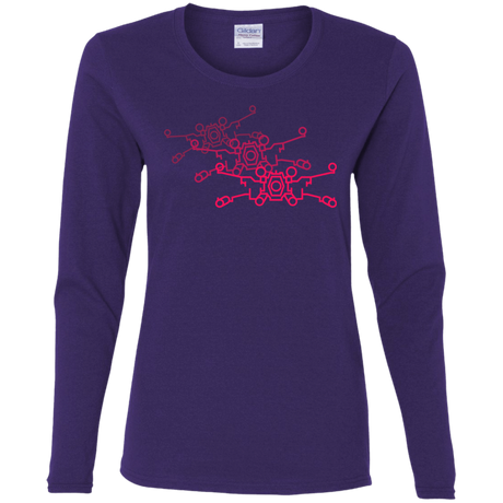 T-Shirts Purple / S Red Five Women's Long Sleeve T-Shirt